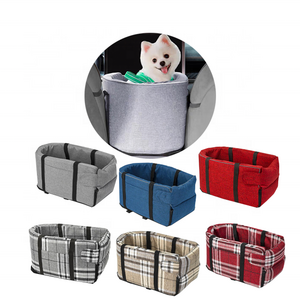 Customized Portable Travel Car Center Console Armrest Pet Seat Cover Dog Booster Seat