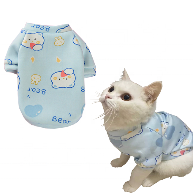 Custom Cartoon Dog Clothes Comfortable Plus Fleece Ropa Para Perro Puppy Teddy Pet Hoodie