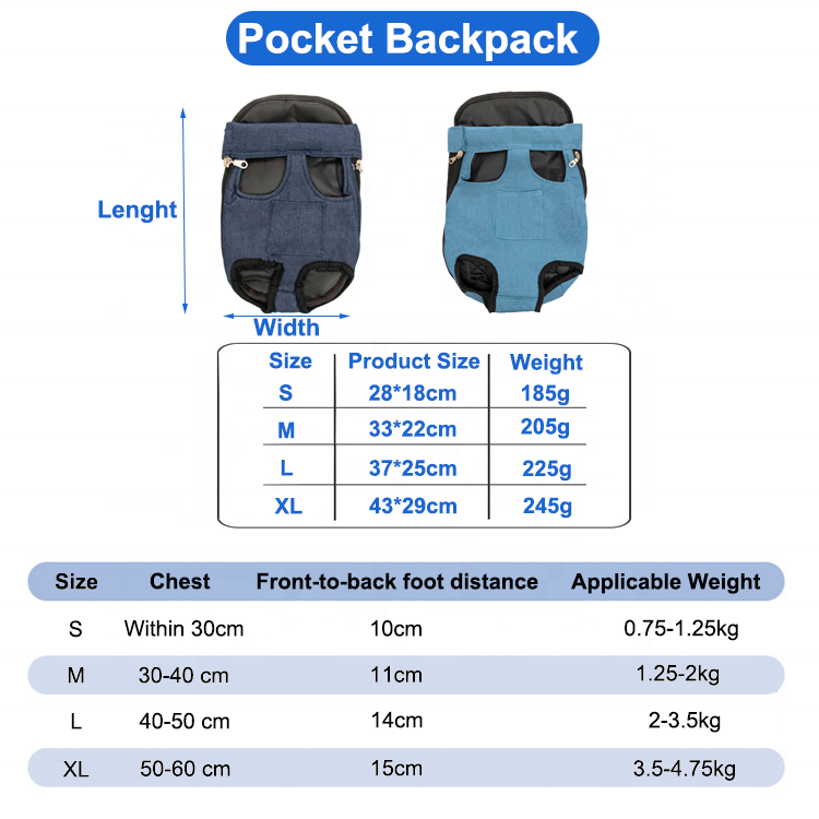 Customized Outdoor Folding Hands Free Pet Cat Travel Backpack With Pockets