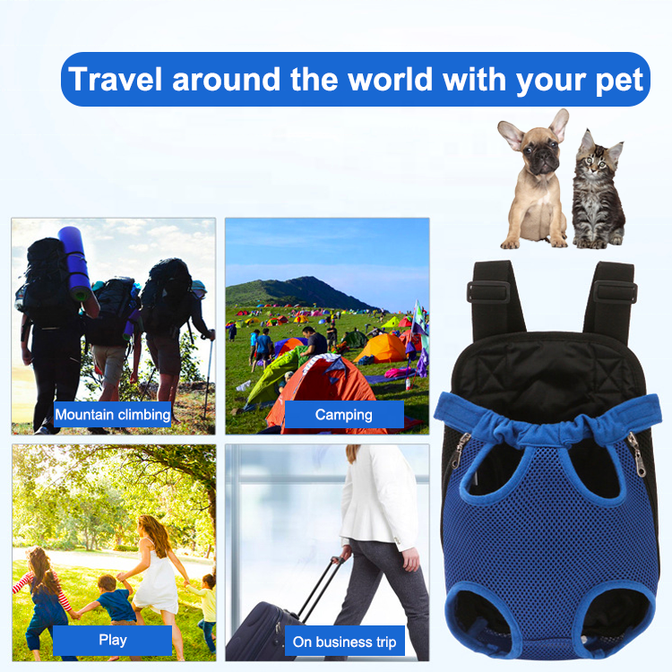 Fashion Adjustable Travel Pet Backpack Front Puppy Bag Carrying For Dog