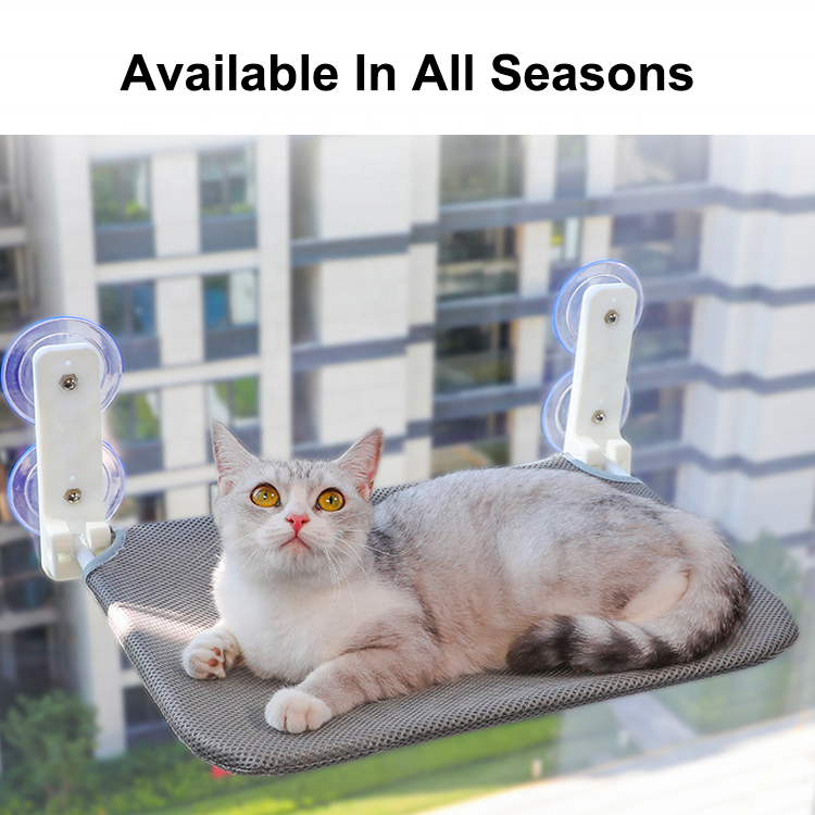 Wholesale Cordless Metal High Load Capacity Cat Window Perch Hammock For Large Cats