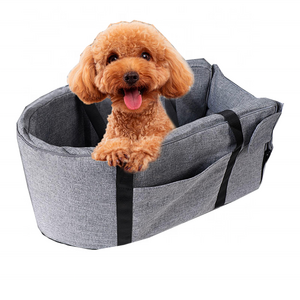 Wholesale Comfortable Car Center Console Portable Pet Travel Bag Dog Booster Seat With Pocket