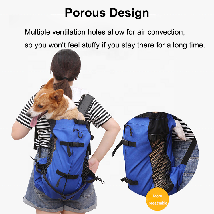 New Large Capacity Oxford Cloth Outdoor Pet Breathing Walking Dog Backpack