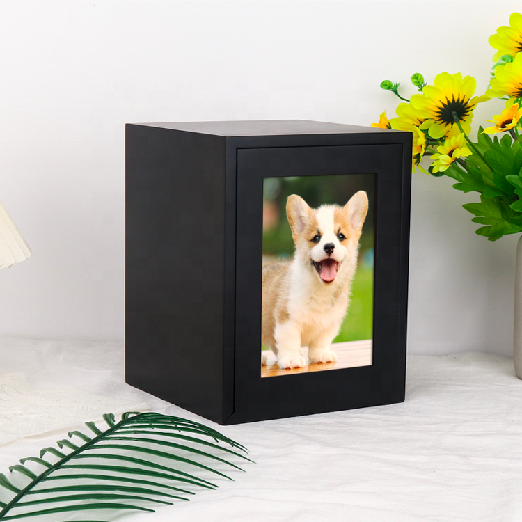 China Manufacturer Animal Wooden Cremation Ashes Coffin Pet Dog Spreading Urn