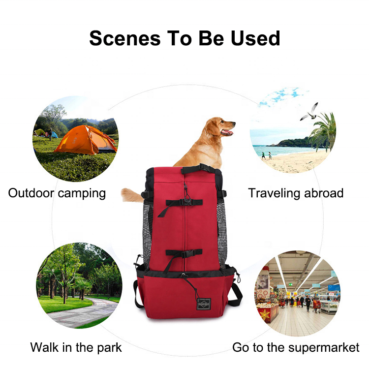 Chinese Manufacturer Breathable Outdoor Portable Travel Hiking Pet Carrier Dog Backpack