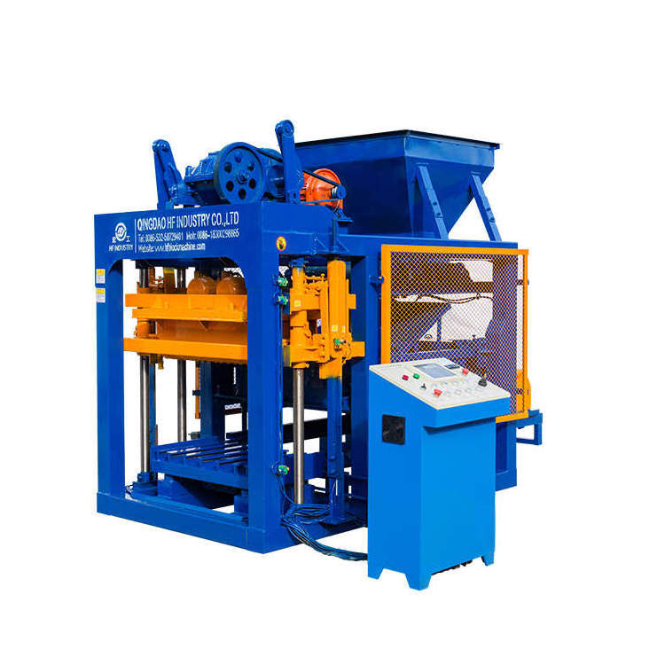 QT4-25 automatic hollow block making machine Brick Production Line  Building Block Machine