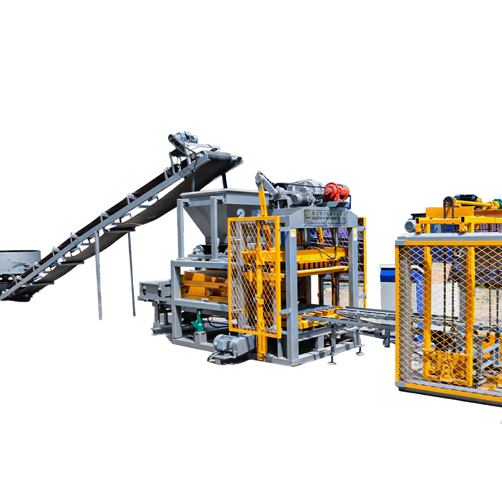 Qt4-25 Fly Ash Fully Automatic Brick Building Block Machine Molds For Concrete