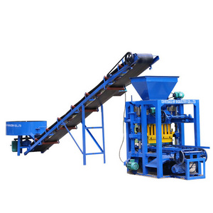 QT4-26 china semi-automatic concrete cement paver brick block making machine in jamaica for sale