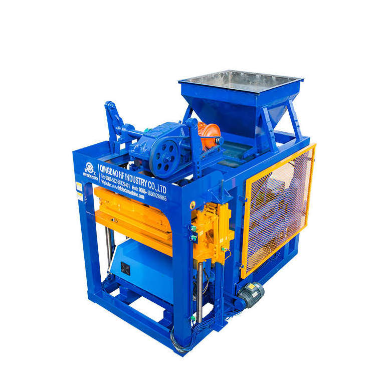 QT4-25 automatic hollow block making machine Brick Production Line  Building Block Machine