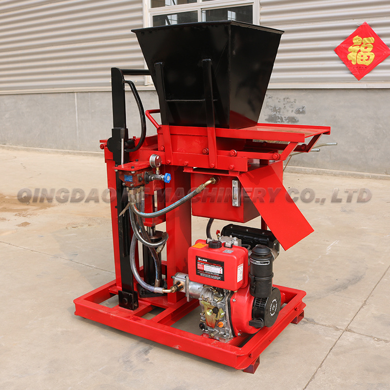 HF2-25 Small Business Idea Diesel Powered Brick Making manual brick making machine