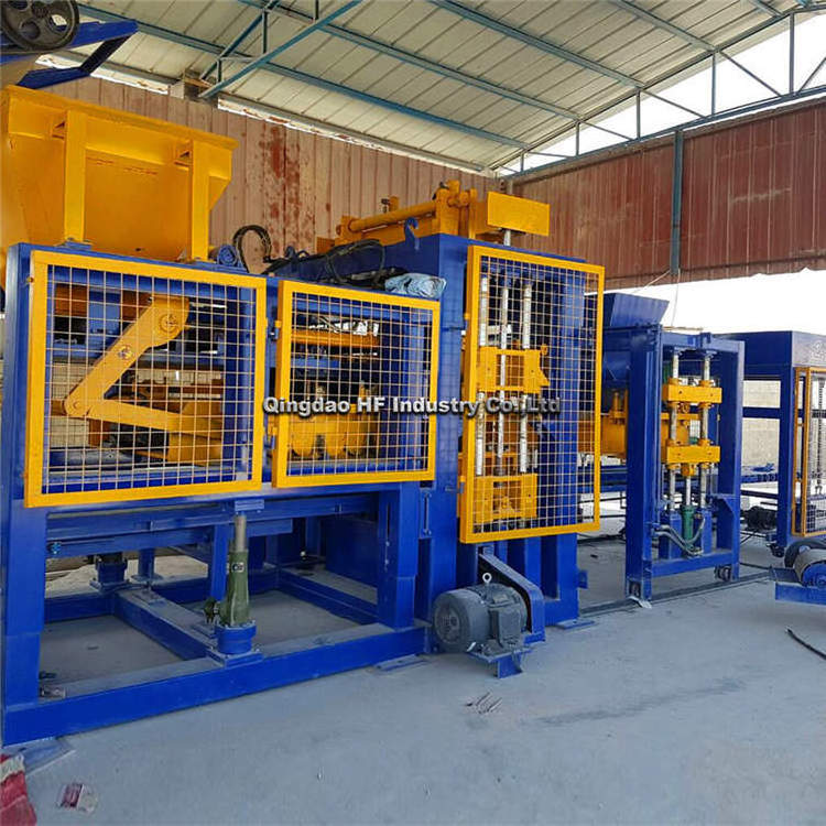 QT10-15 Hydraulic Brick Press Machine Interlocking concrete hollow Block Machines