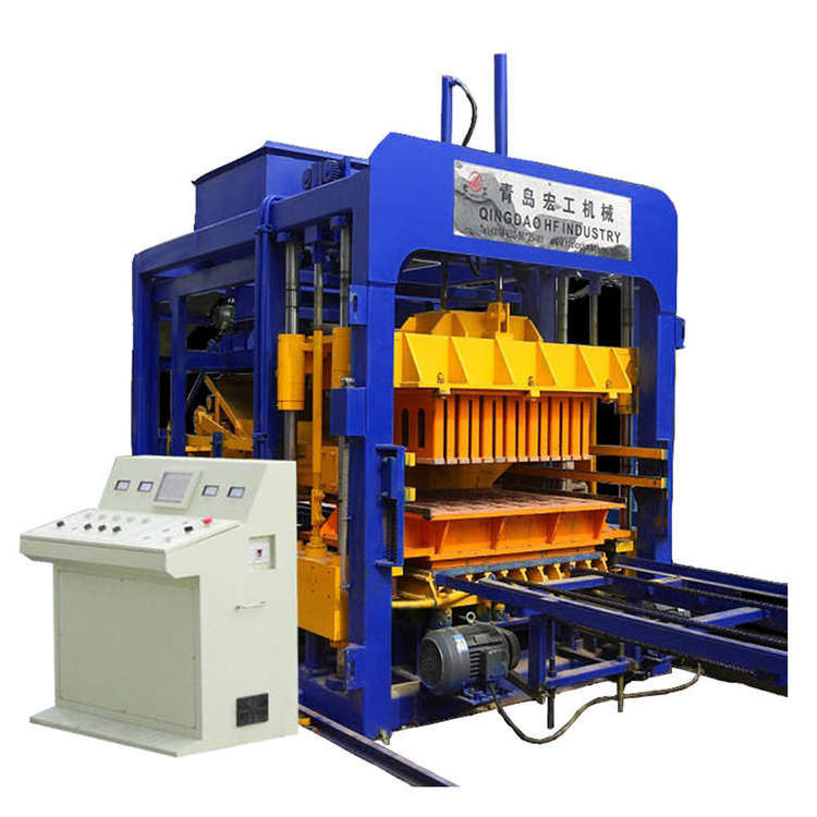 QT10-15 Hydraulic Brick Press Machine Interlocking concrete hollow Block Machines