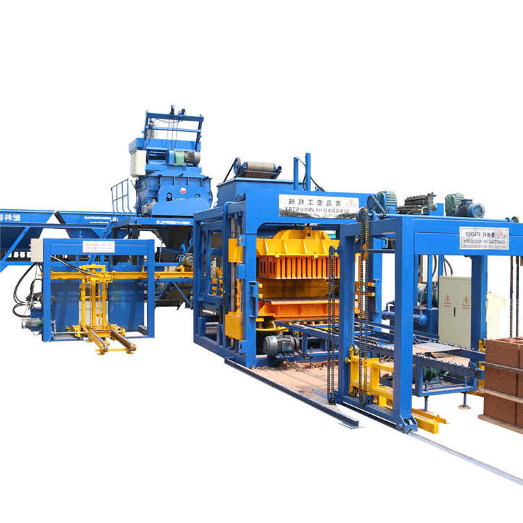 QT10-15 Hydraulic Brick Press Machine Interlocking concrete hollow Block Machines