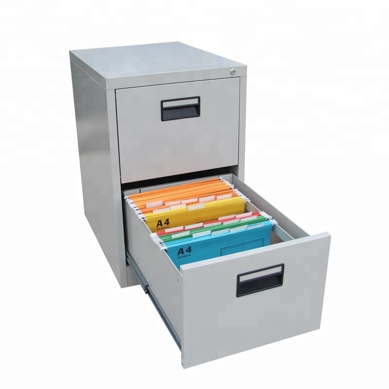 2 Drawer Lateral File Storage Cabinet Furniture Grey Vertical Metal Filing Cabinet Industrial Metal Storage Cabinets