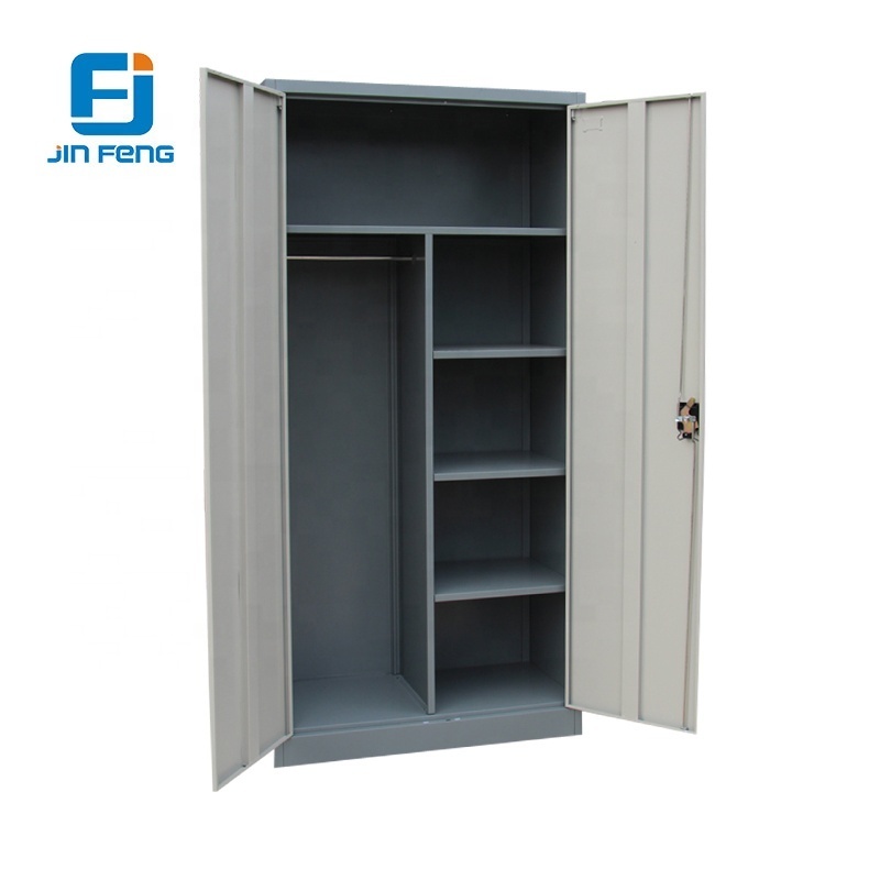 Knock Down Office Furniture Metal Two Doors Closet and Wardrobe