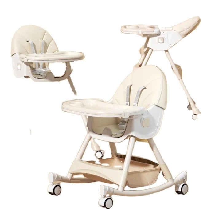 Plastic Folding infant Baby Rocker Bouncer Swing high Chair Rocking modern portable For children Kids Feeding Dining eating