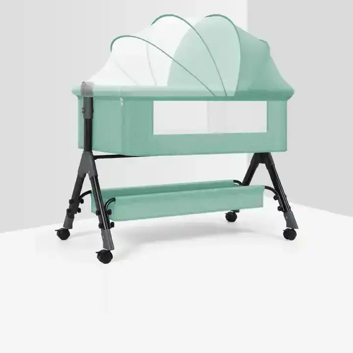 Newest Popular Metal Adjustable Baby Cribs Baby Swing Bed Baby Cradle