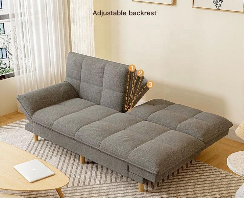 Modern Multi-function Sofa cum Beds Convertible Futon Couch Folding Sofa Bed wholesale