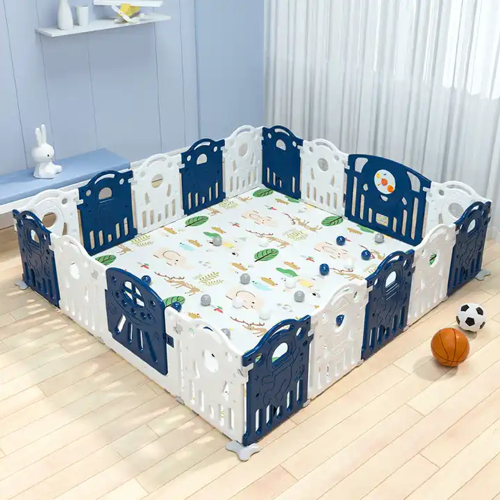 Hot Sale Multifunctional color New Design Safety Kids Plastic Indoor Playard Fence Baby Playpen