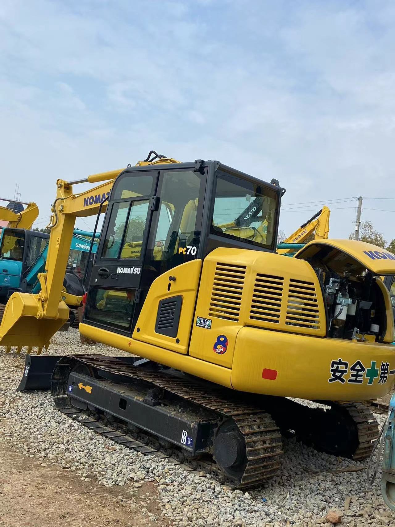 Used Komatsu Excavator PC70100% Japan Imported 7 tons of Small Excavator High Quality Spot Sale At a Low Price