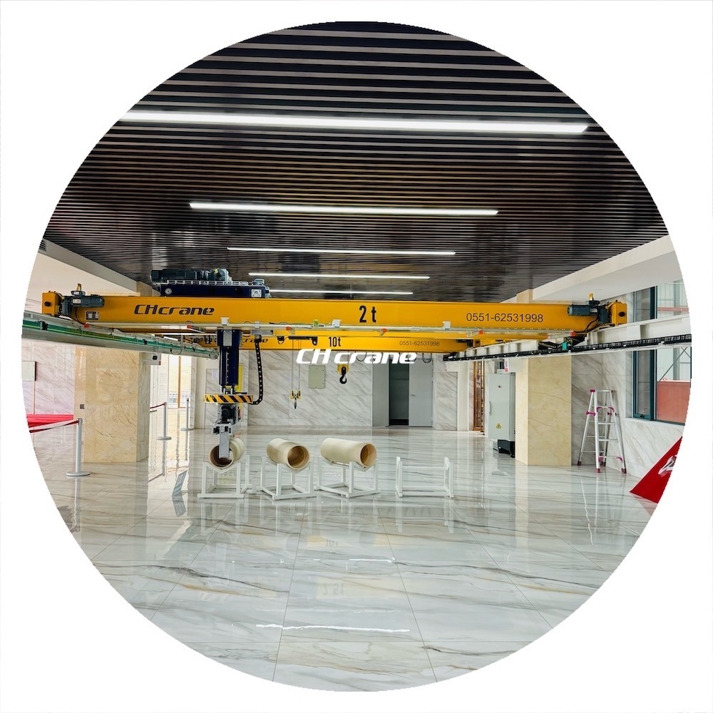 Efficient 10 Ton 20 Ton grab crane, European style double beam overhead crane A5 to A8 class with European hoist