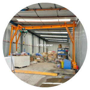 2 ton rail mounted gantry crane, remote control mobile gantry cranes with electric hoist indoor warehouse use