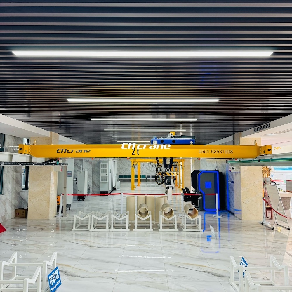 Efficient 10 Ton 20 Ton grab crane, European style double beam overhead crane A5 to A8 class with European hoist