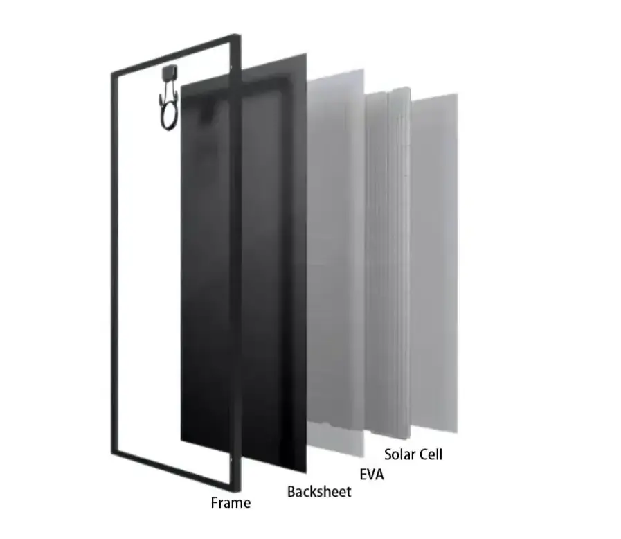 HJT Solar Panel 400W 500W 700W Mono Shingled Solar Panel