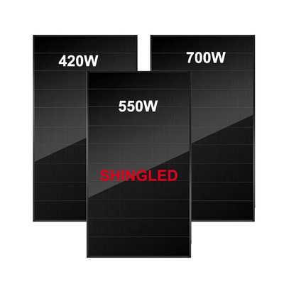 HJT Solar Panel 400W 500W 700W Mono Shingled Solar Panel