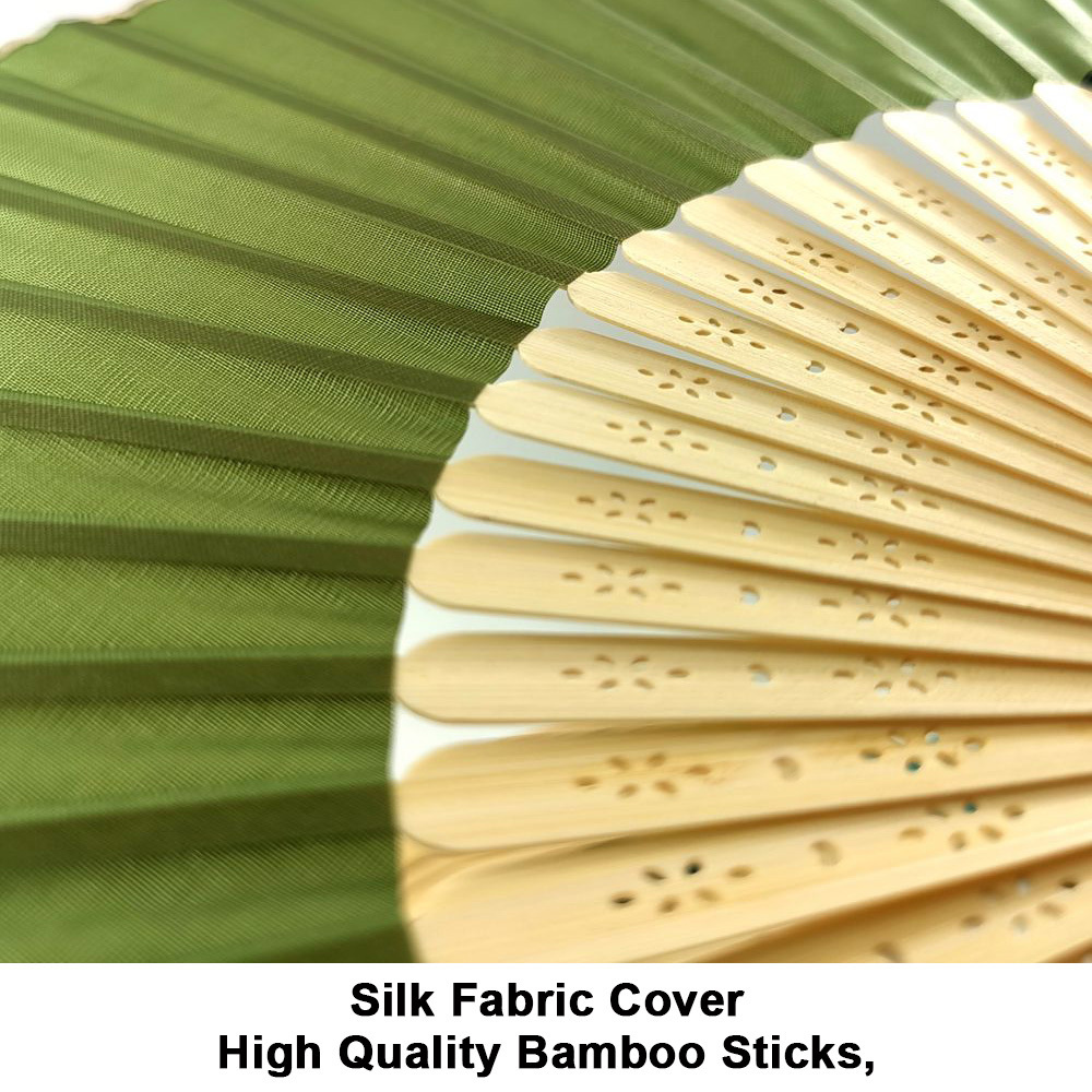 Carved Wedding Silk Bamboo Hand Fan Chinese Traditional Personalized Muti Colors Hand Fan Small Folding Custom Bamboo Hand Fan