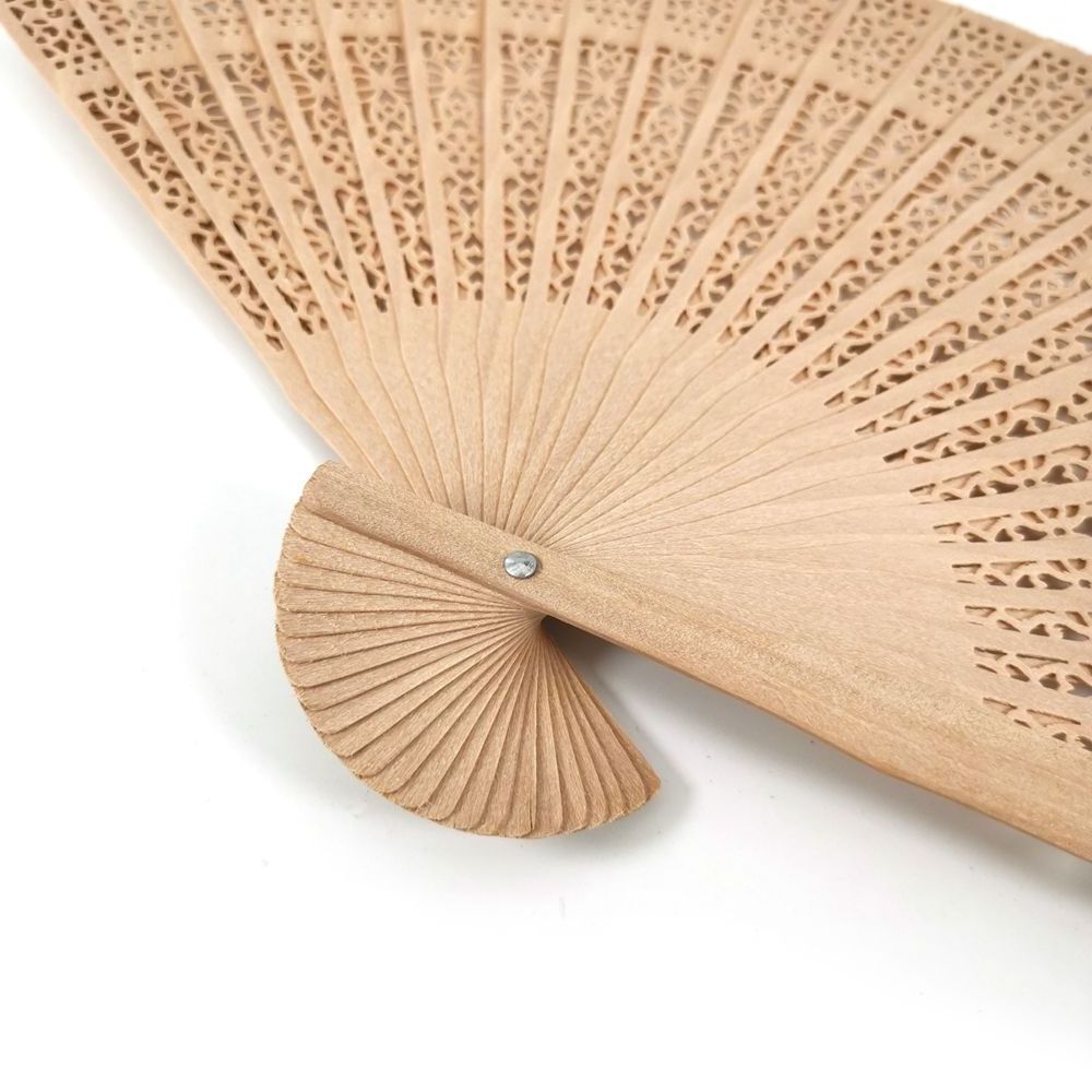 Elegant African Wedding Wooden Fan Foldable Sublimation Mini Fan Blacks Wooden Sticks For Wedding Gift Wood Hand Fans