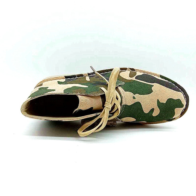 2024 Men's Camouflage Suede Leather Casual Shoes Low Price Desert Shoes Boots Stock