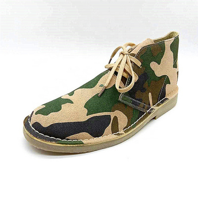 2024 Men's Camouflage Suede Leather Casual Shoes Low Price Desert Shoes Boots Stock