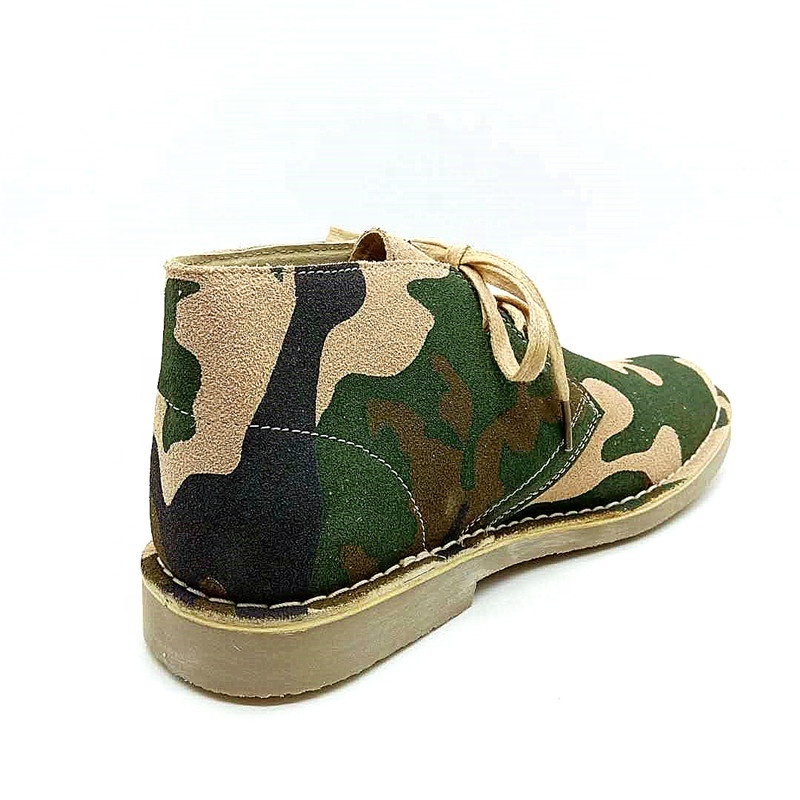 2024 Men's Camouflage Suede Leather Casual Shoes Low Price Desert Shoes Boots Stock