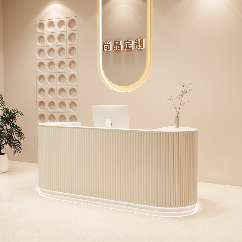 DM Reception Counter Front Desk Modern fashion design Luxury Reception Desk Table Beauty Salon