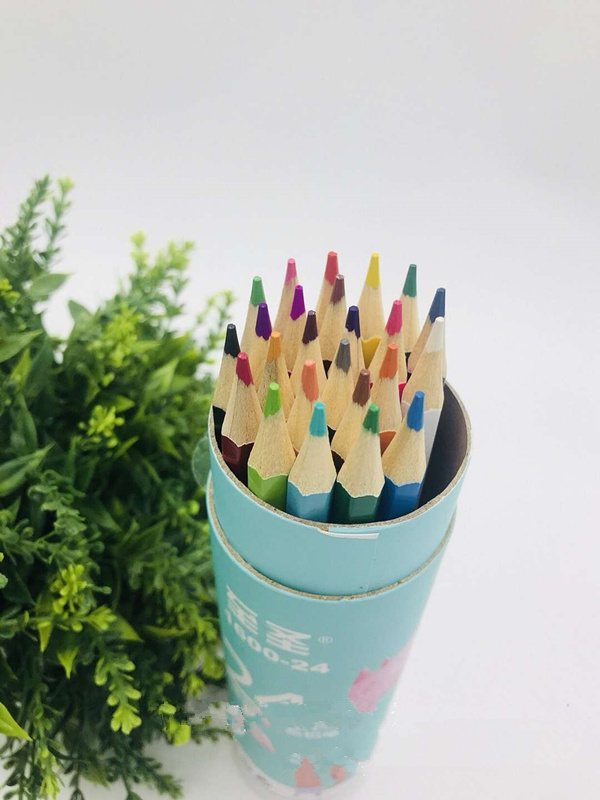 Wholesale Cartoon tube 12 color 18 24 36 48 color pencil color lead painting pen