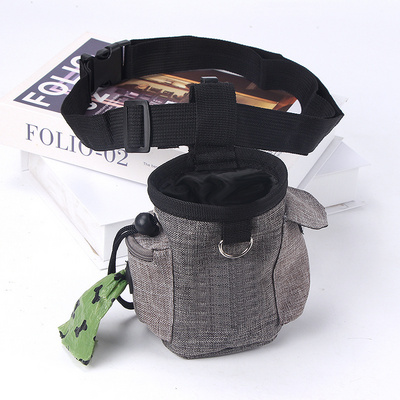 customized hot pet training Fanny pack multi-functional dog food poop bag cat dog snack treat waist bag dog walking belt bag