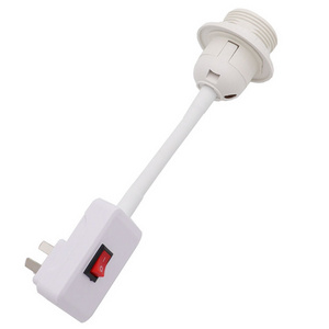 Switch light socket E27 screw mouth small night light universal lamp holder half tooth lamp holder