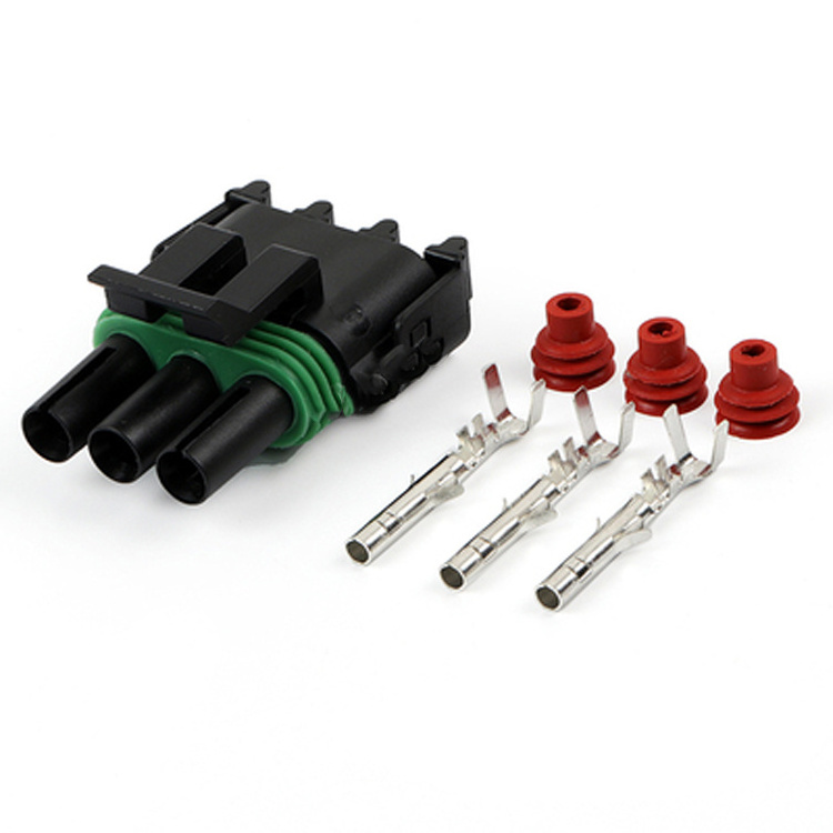 DJ3031Y-2.5-1121 Automotive waterproof connector male and female docking Delphi plug 3-hole plug-in terminal connector