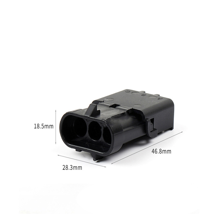 DJ3031Y-2.5-1121 Automotive waterproof connector male and female docking Delphi plug 3-hole plug-in terminal connector