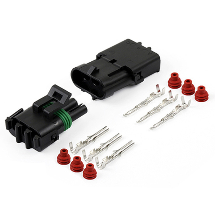 DJ3031Y-2.5-1121 Automotive waterproof connector male and female docking Delphi plug 3-hole plug-in terminal connector