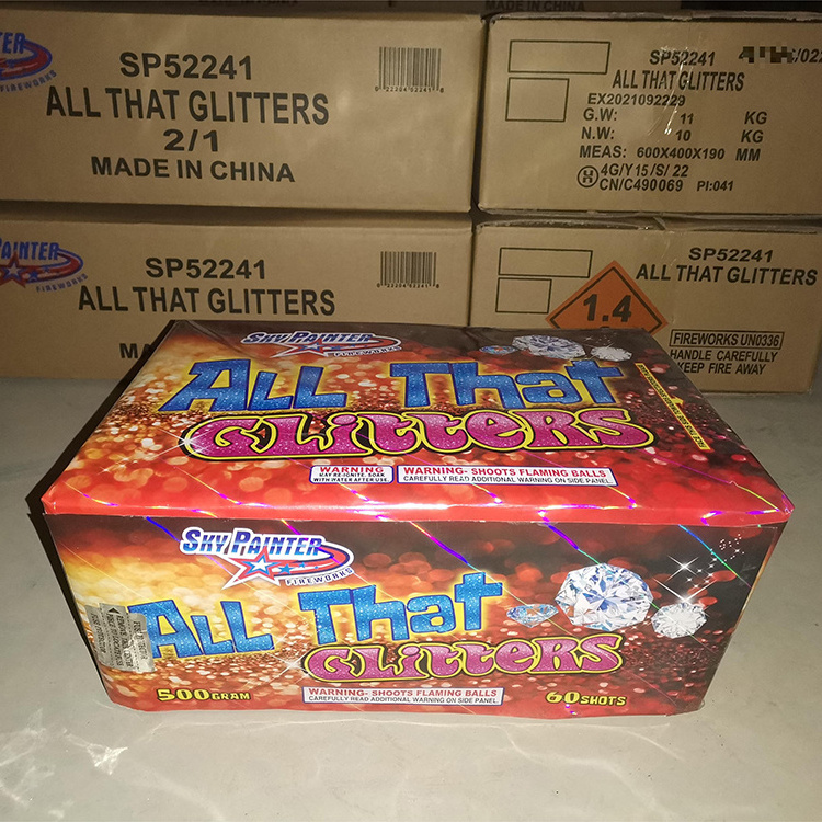 Import professional Chinese wholesale fireworks prices 500gram 60shots bettery salutes cake fireworks cake