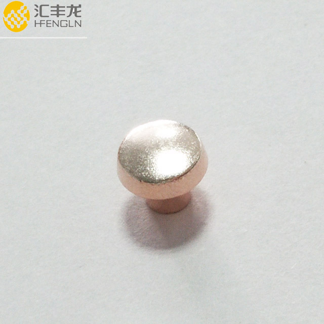 Moving solid Bimetal electrical silver contact point