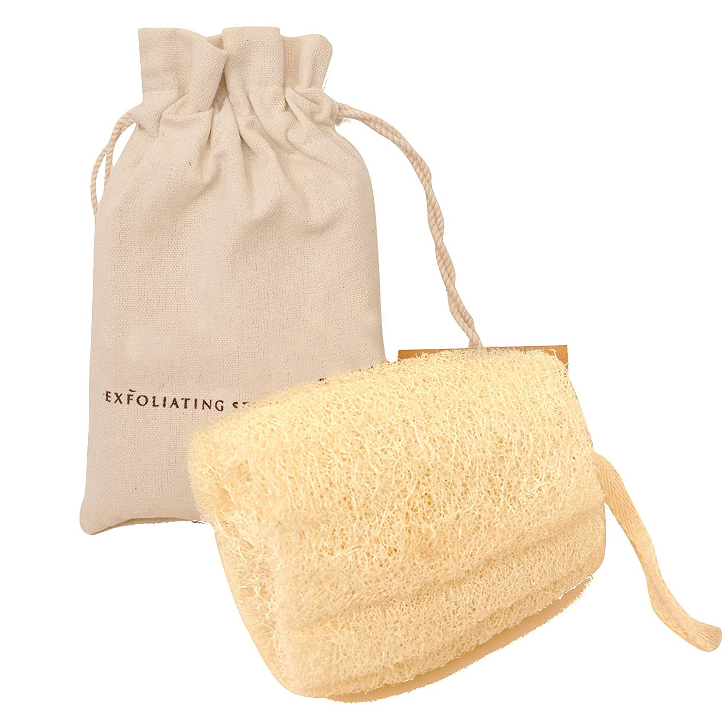 Scrubber Sponge Set Hotel Disposable Natural Bulk 100% Exfoliating Loofah Sponge