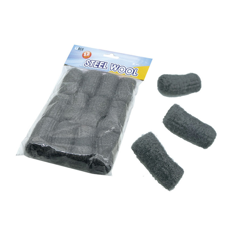 Stainless steel wool scourer for household kitchen cleaning