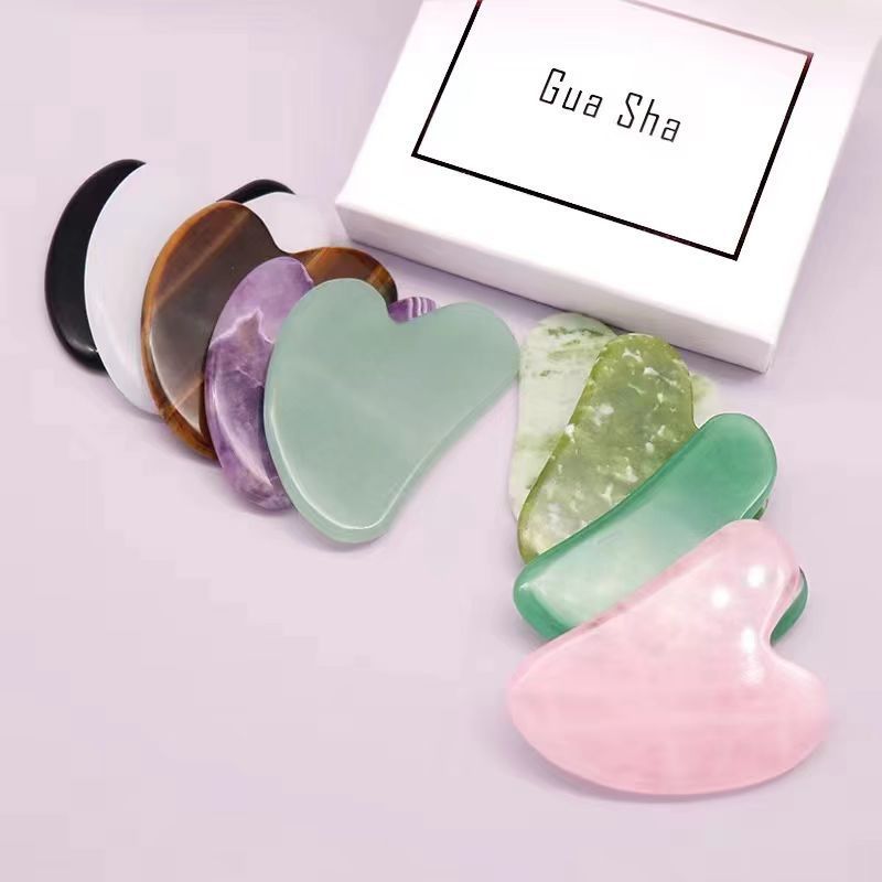 Wholesale Best Jade Gua Sha Crystal Massage Guasha Stone Guasha Board Massager Scraping Massage Tool