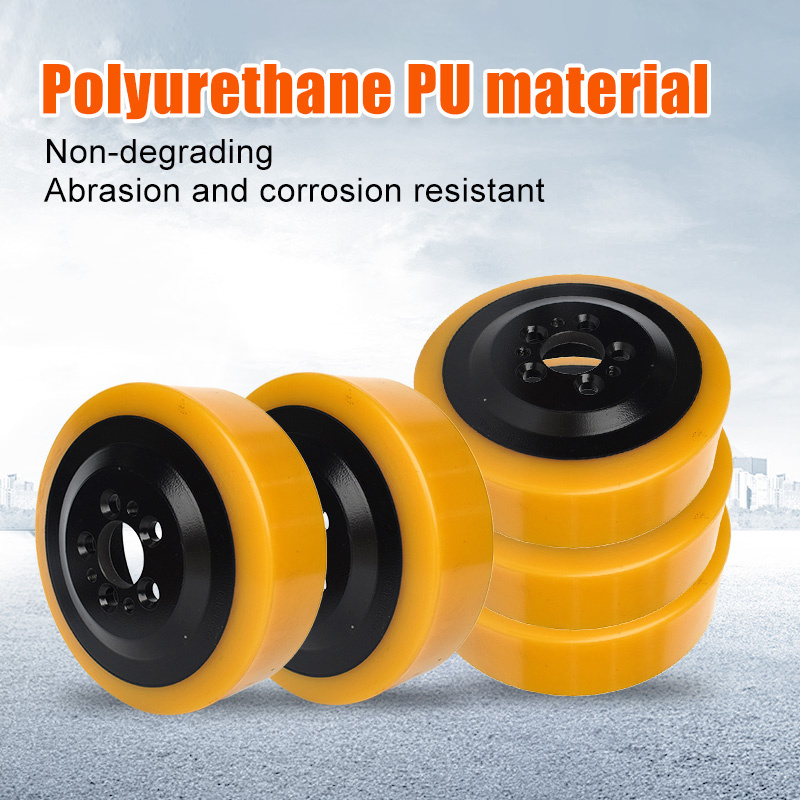 factory directly electric forklift truck polyurethane tire Size 230*75/82*45-5 holesDrive Wheel