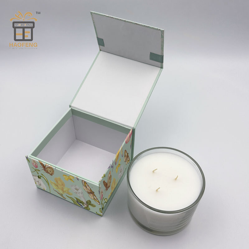 Luxury Custom Candle Square Packaging Boxes Packing Paper Box for Candles