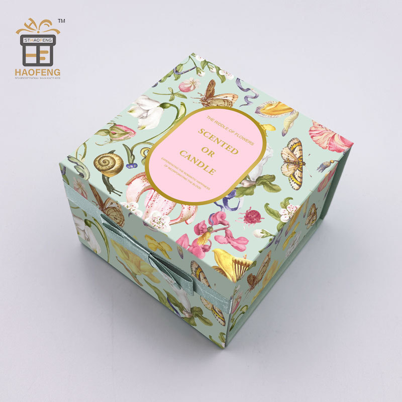 Luxury Custom Candle Square Packaging Boxes Packing Paper Box for Candles