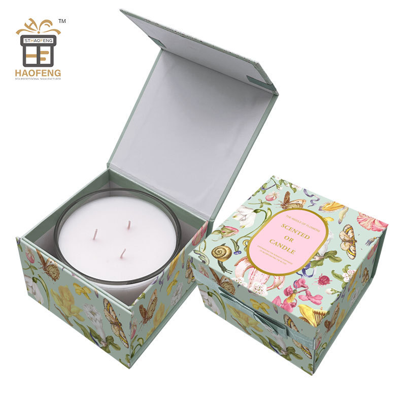 Luxury Custom Candle Square Packaging Boxes Packing Paper Box for Candles